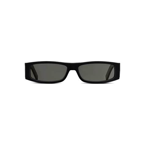 CD Diamond S1I Black Rectangular Sunglasses 